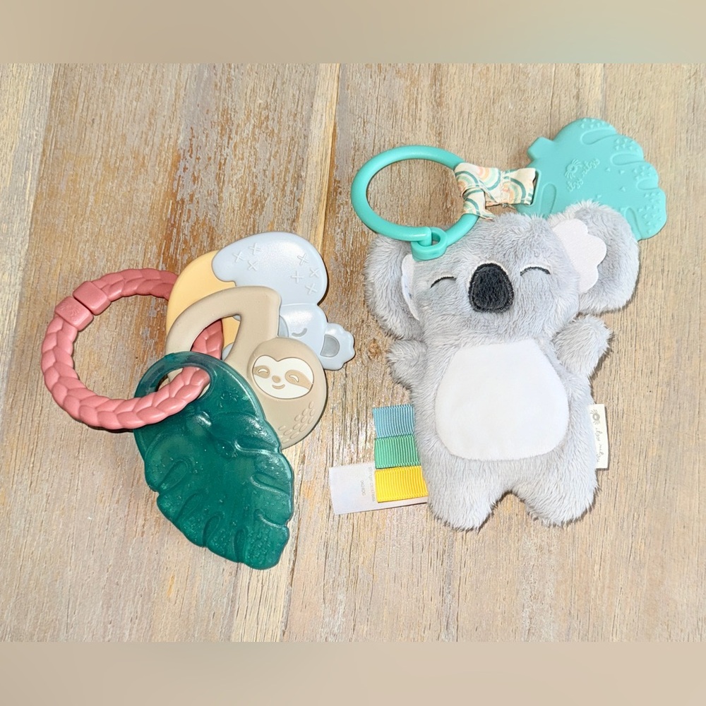(3/$15) Itzy Ritzy Koala Sloth Baby Teether Toy Set